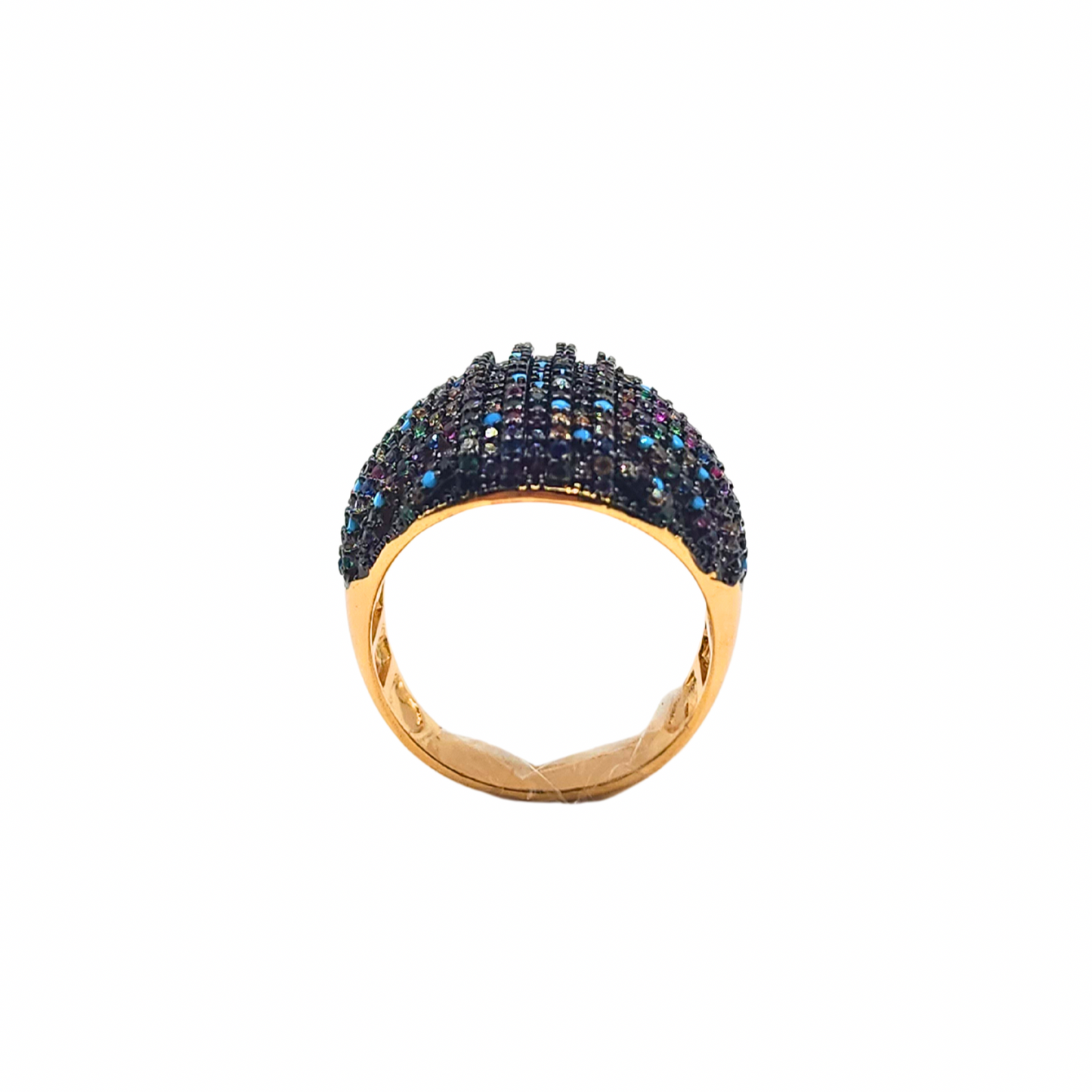 Anel Oval Multicolorido