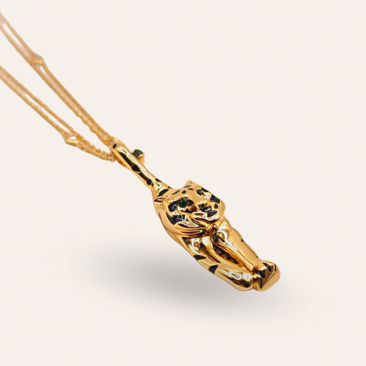 Colar Tigre com Cordão estilo Tiffany