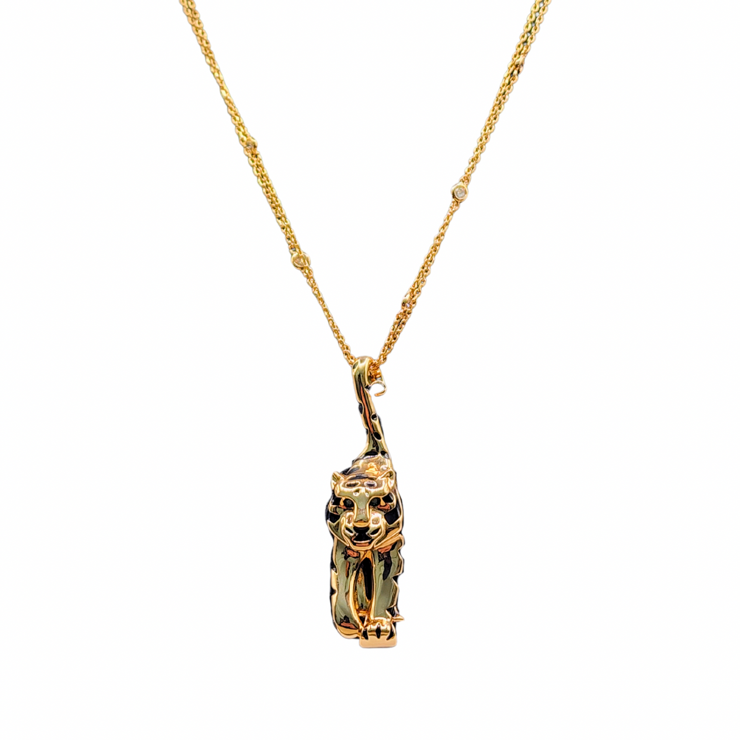 Colar Tigre com Cordão estilo Tiffany