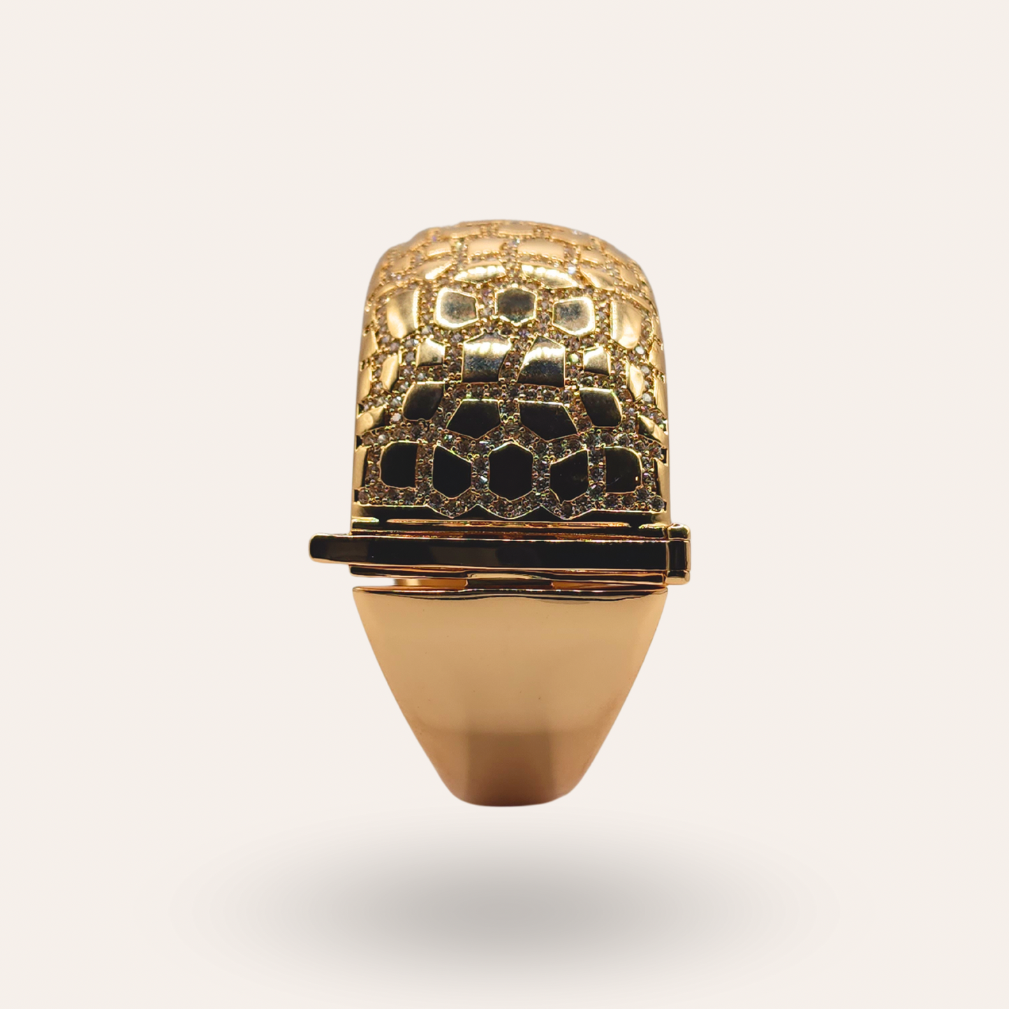 Pulseira Casco de Tartaruga Dourado