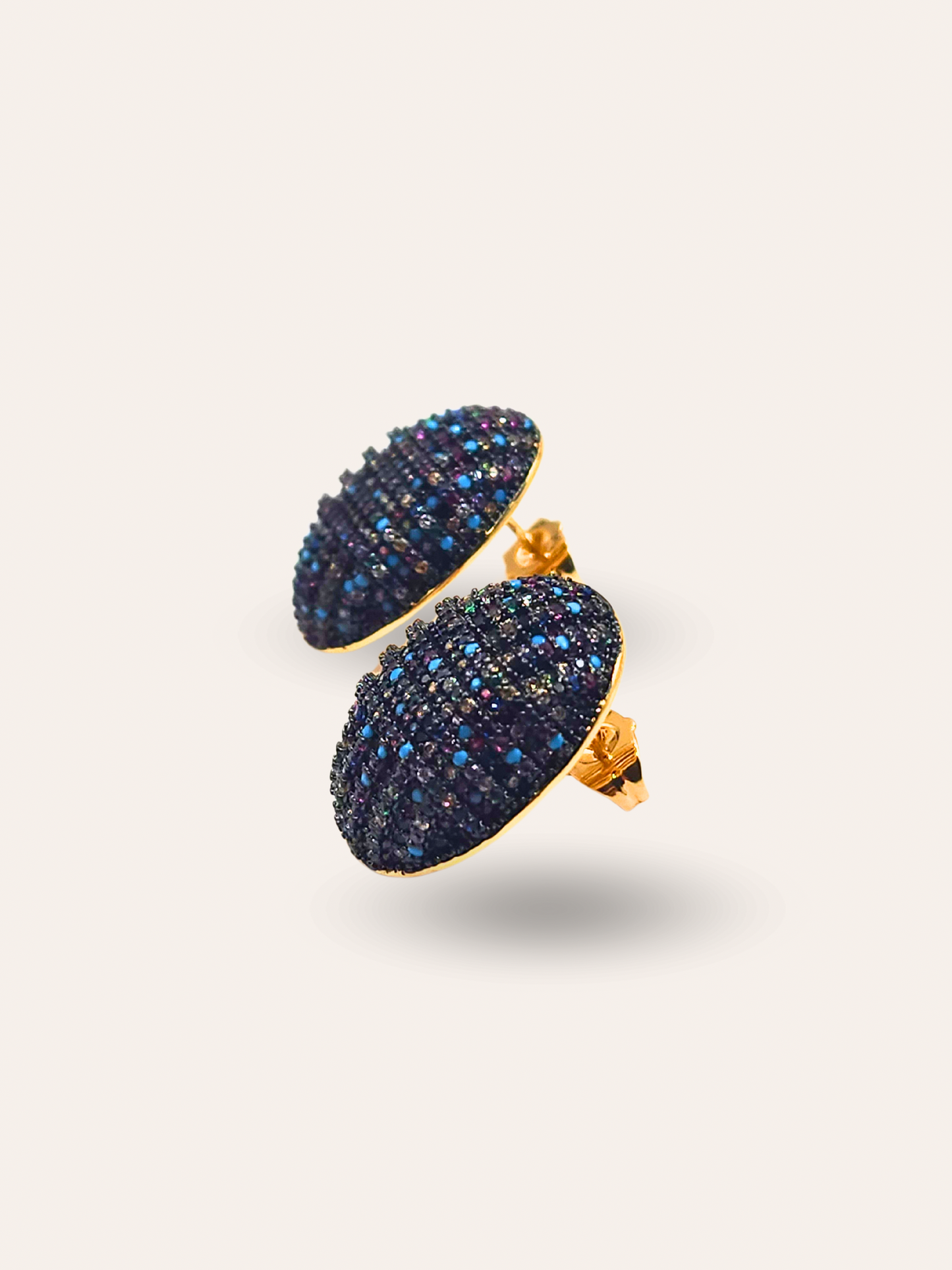 Brinco Oval Multicolorido