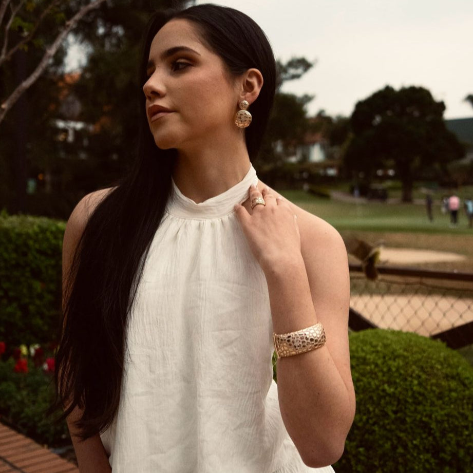 Pulseira Casco de Tartaruga Dourado